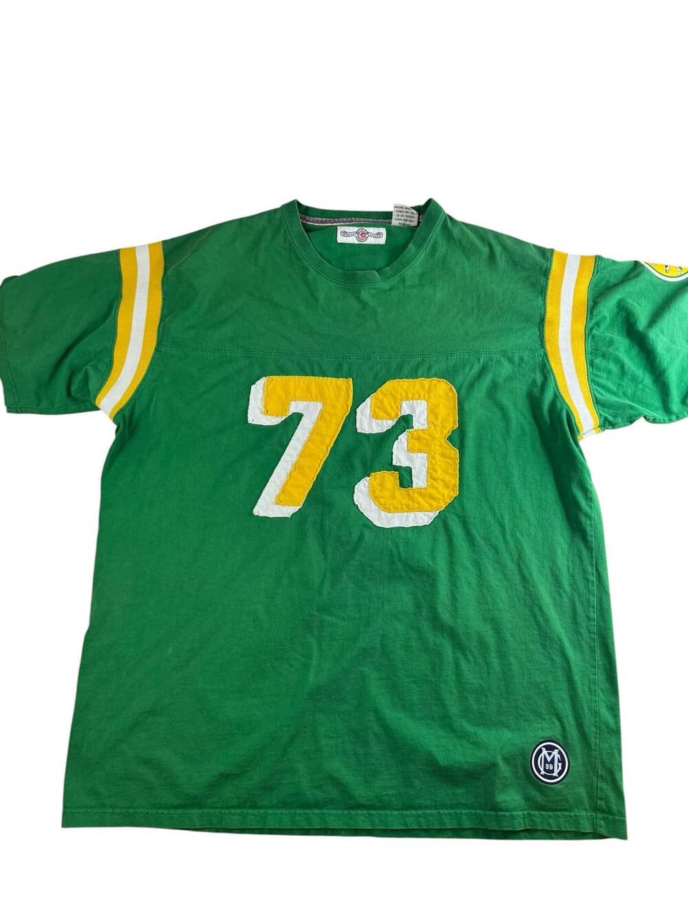 Moonlight Graham Field Tested Green Athletics Number 73 Jersey T-Shirt XXL
